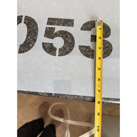 New Large House Number Stencil 1053 6" Tall Numbers Address Sign Paint Template - Picture 8 of 8